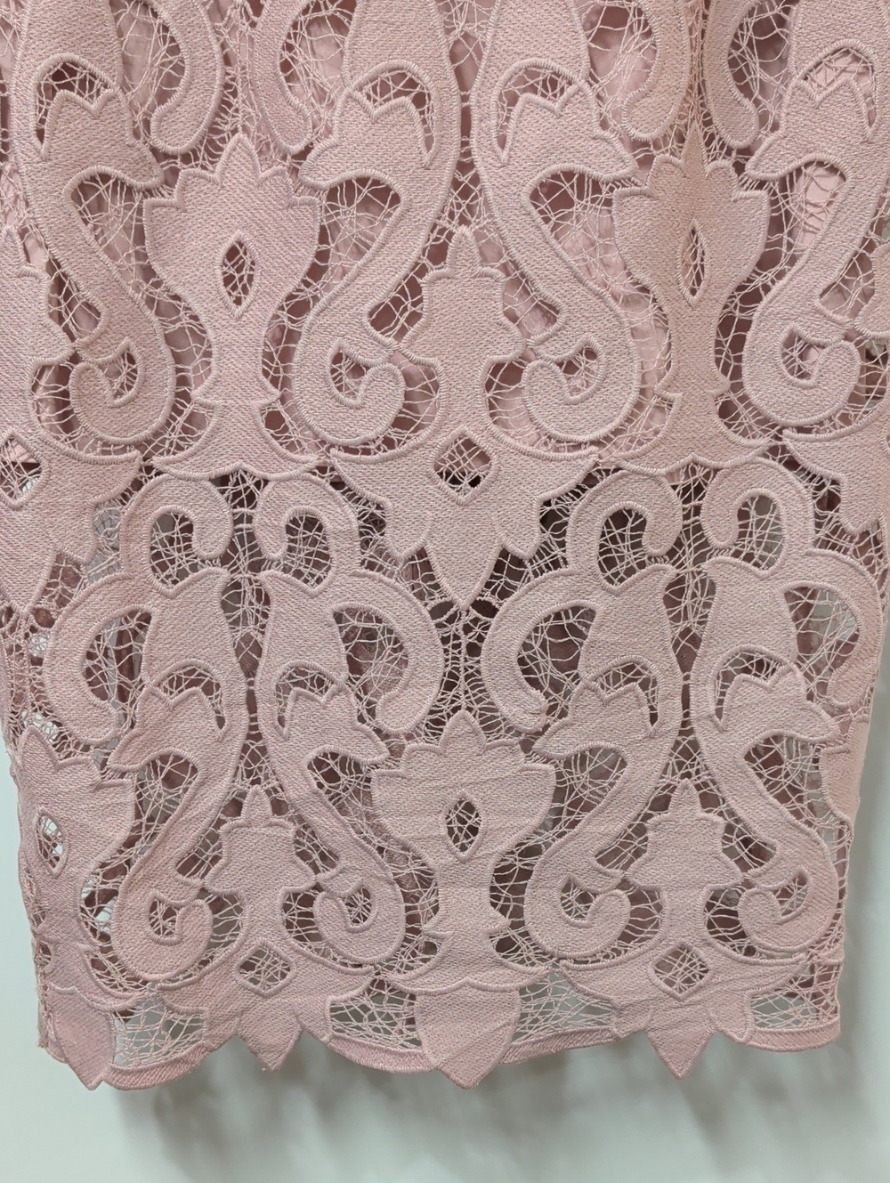 Bardot Pink Rose Lina Lace Sheath Dress Size 10 - Picture 7 of 10